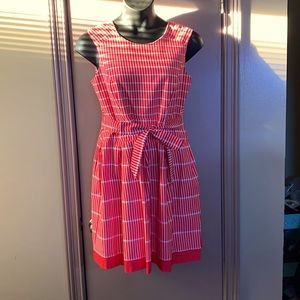 Red and White summer dress by Dress Barn size 16